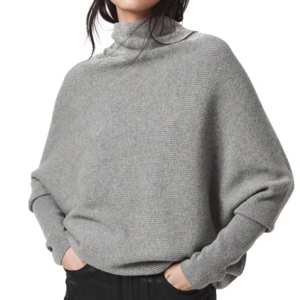 All Saints Ridley Jumper Sweater (Gray) M